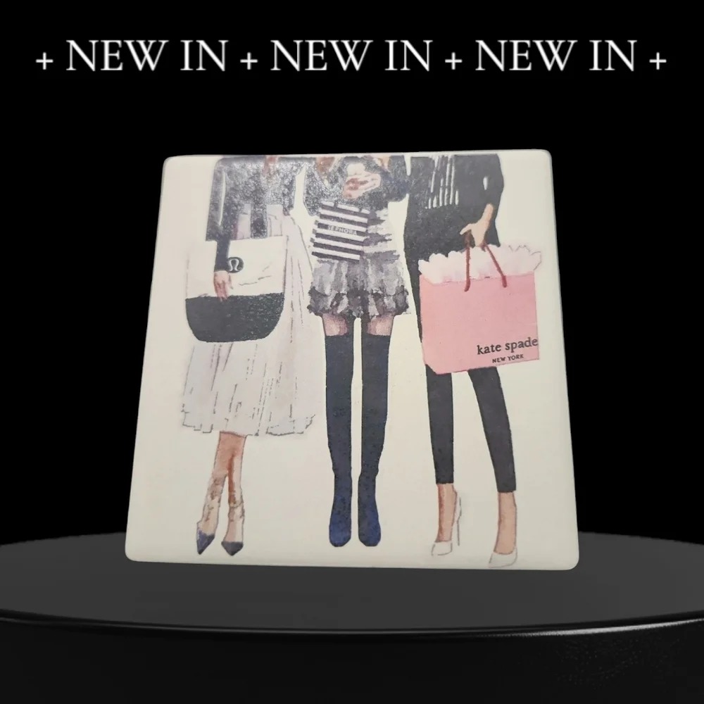 Chic Fashion-Themed Coaster Set